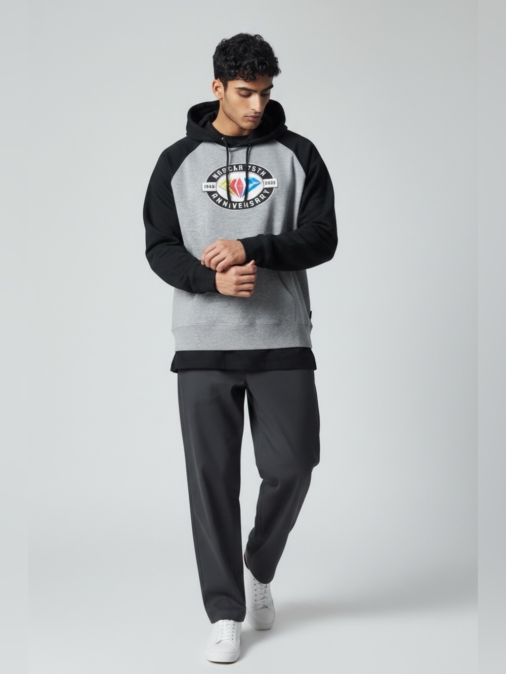 Nascar 75th Anniversary Fleece Pullover Hoodie Sweatshirt